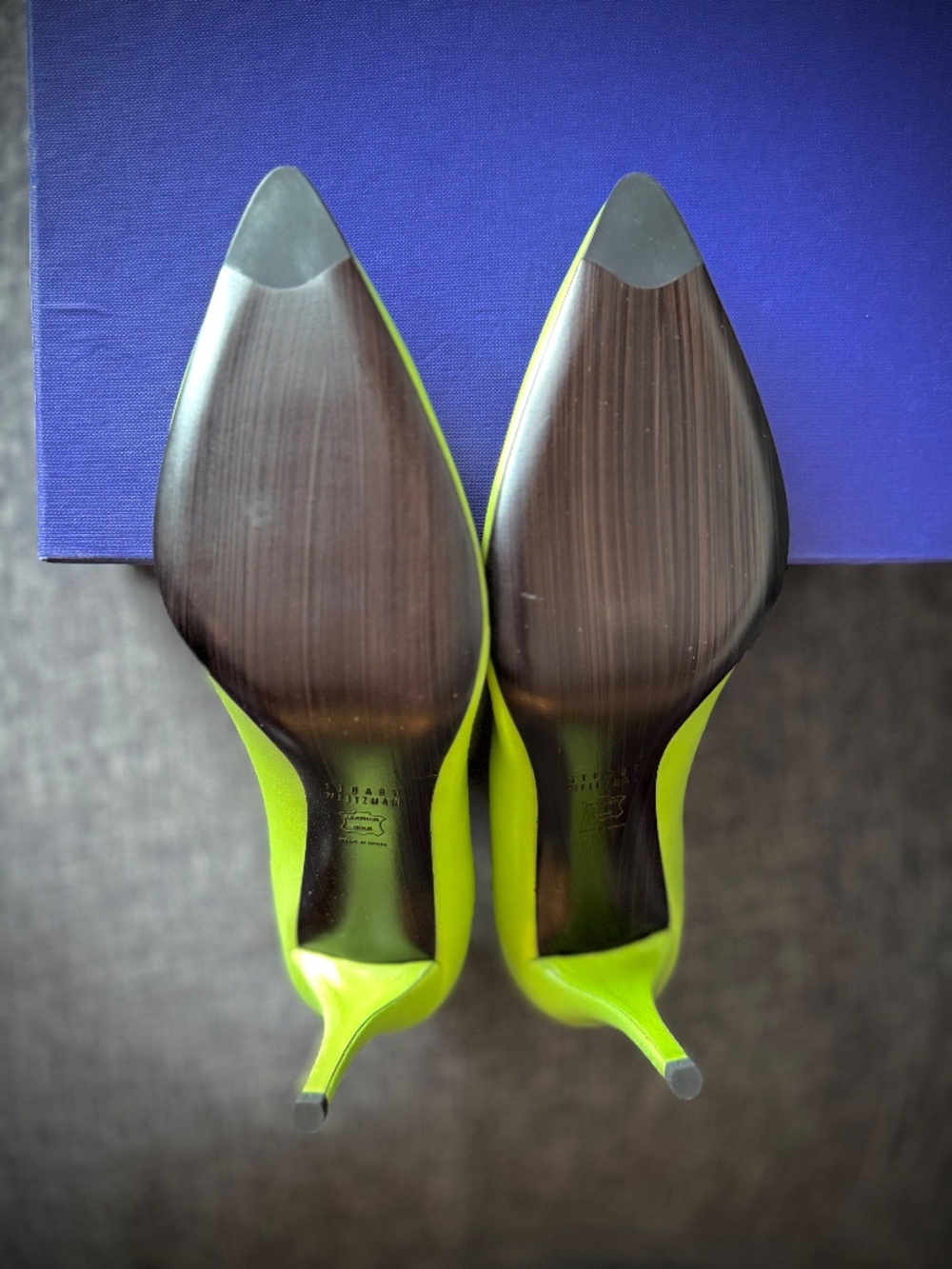 Stuart Weitzman | Power Pistachio Kid | size 12 | 100mm / 4" heel - Picture 6 of 8